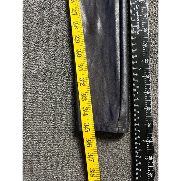 Spanx Faux Leather Leggings Womens Small Petite High Rise Shaping Pants S/P - Picture 9 of 9